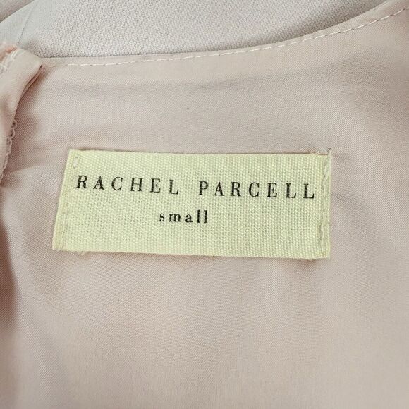 Rachel Parcell Womens S Madison Ave Sheath Dress Puff Sleeves Fitted Pastel Pink - Picture 9 of 16
